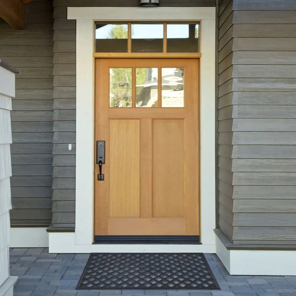 Recycled Rubber Door Mats, Outdoor/Indoor Durable & Easy to Clean All Season All